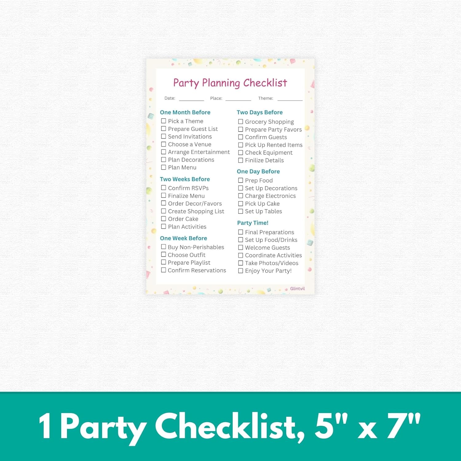 Birthday Party Decorations for 8 Guests with Plates, Napkins, Tablecloth E78913