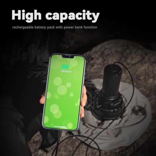 Tactical Flashlight 200,000 Lumens, 8 Modes, Type-C Rechargeable X974