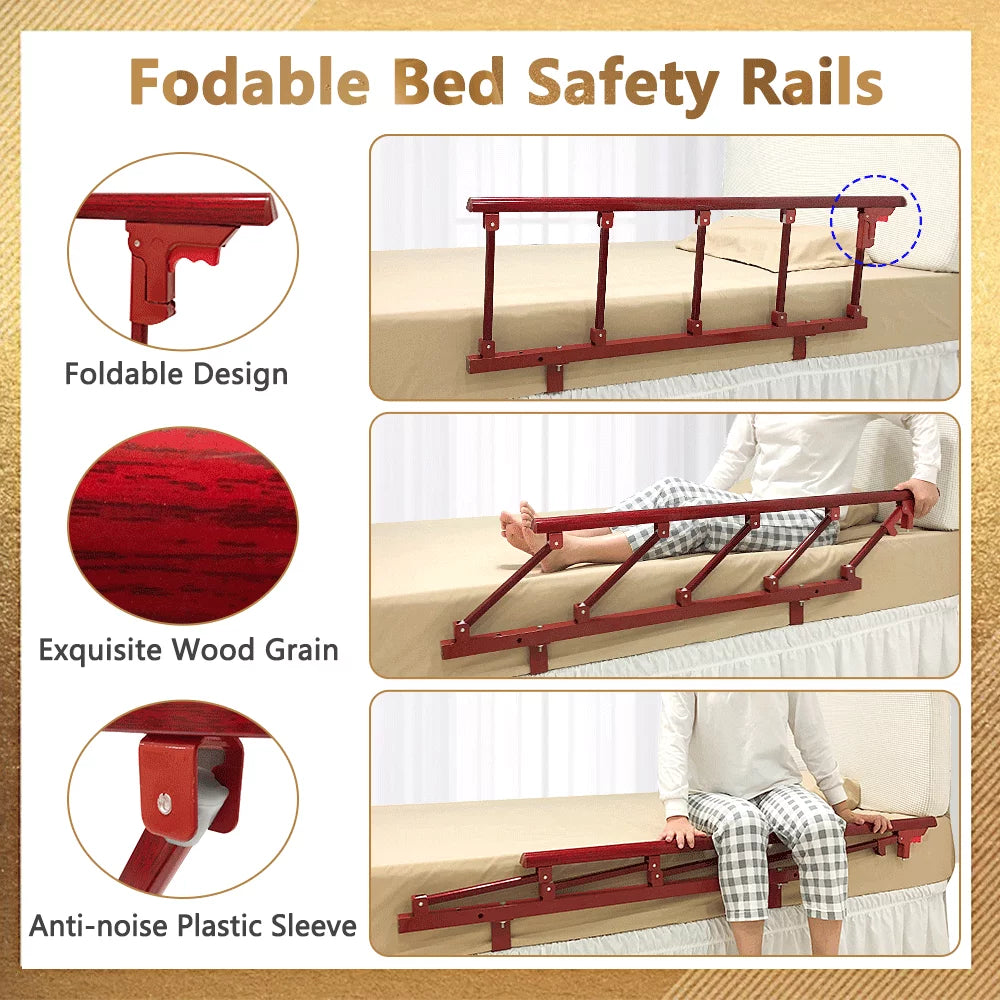 Bed Rail Safety Guard for Seniors with Swing Down Handle S26044
