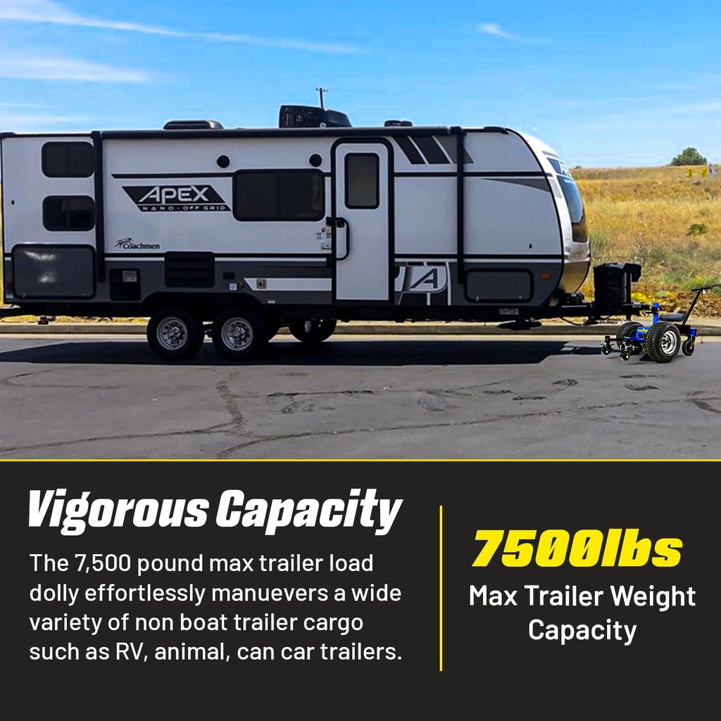 Electric Trailer Dolly 7500lbs Max Trailer Weight, All-Terrain Wheels H495514
