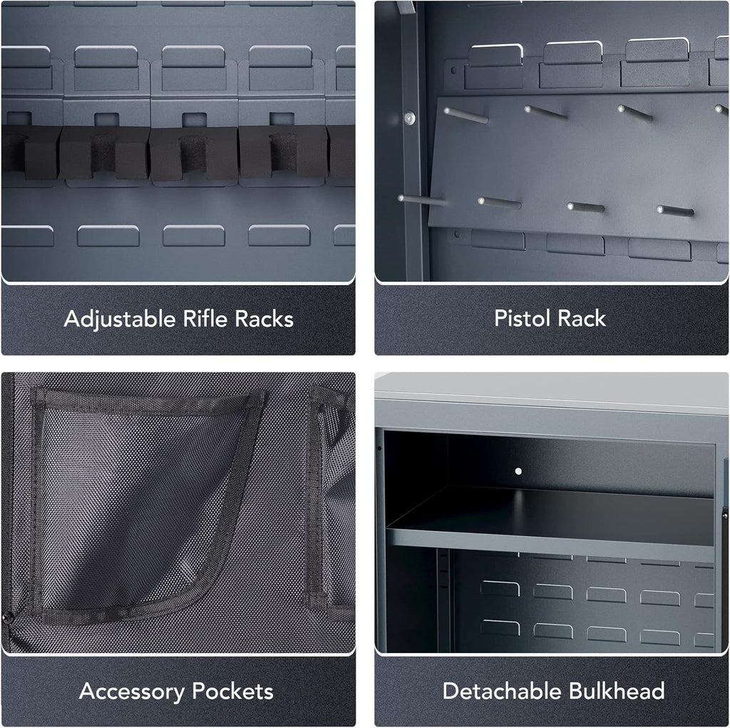 Biometric Gun Safe Cabinet for Rifles and Pistols C40479