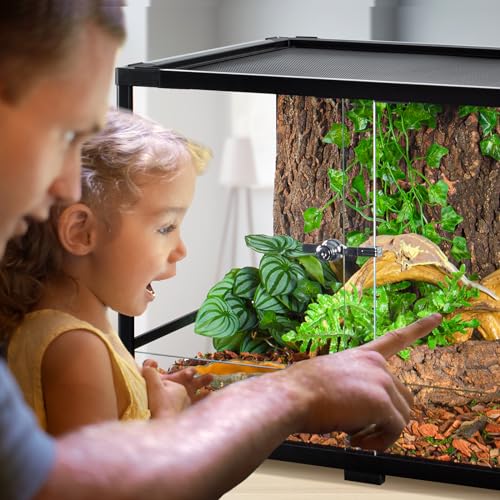 Glass Reptile Terrarium 24" x 18" x 18" with Sliding Door F5154