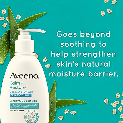 Calm + Restore Body Moisturizer Gel for Sensitive Skin, Lightweight, Fragrance Free, 12 OZ P55814