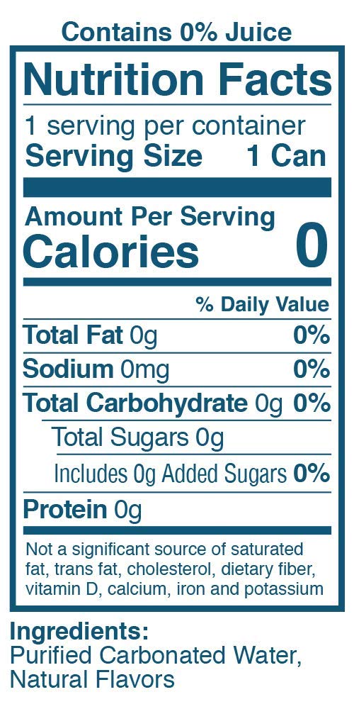Sparkling Fruit Flavored Water, Zero Calorie, Naturally Flavored, 12 Fl Oz, 24 Pack P3425