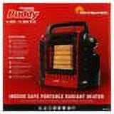 Portable Propane Radiant Heater, Indoor-Safe, 4,000-9,000 BTU F44370
