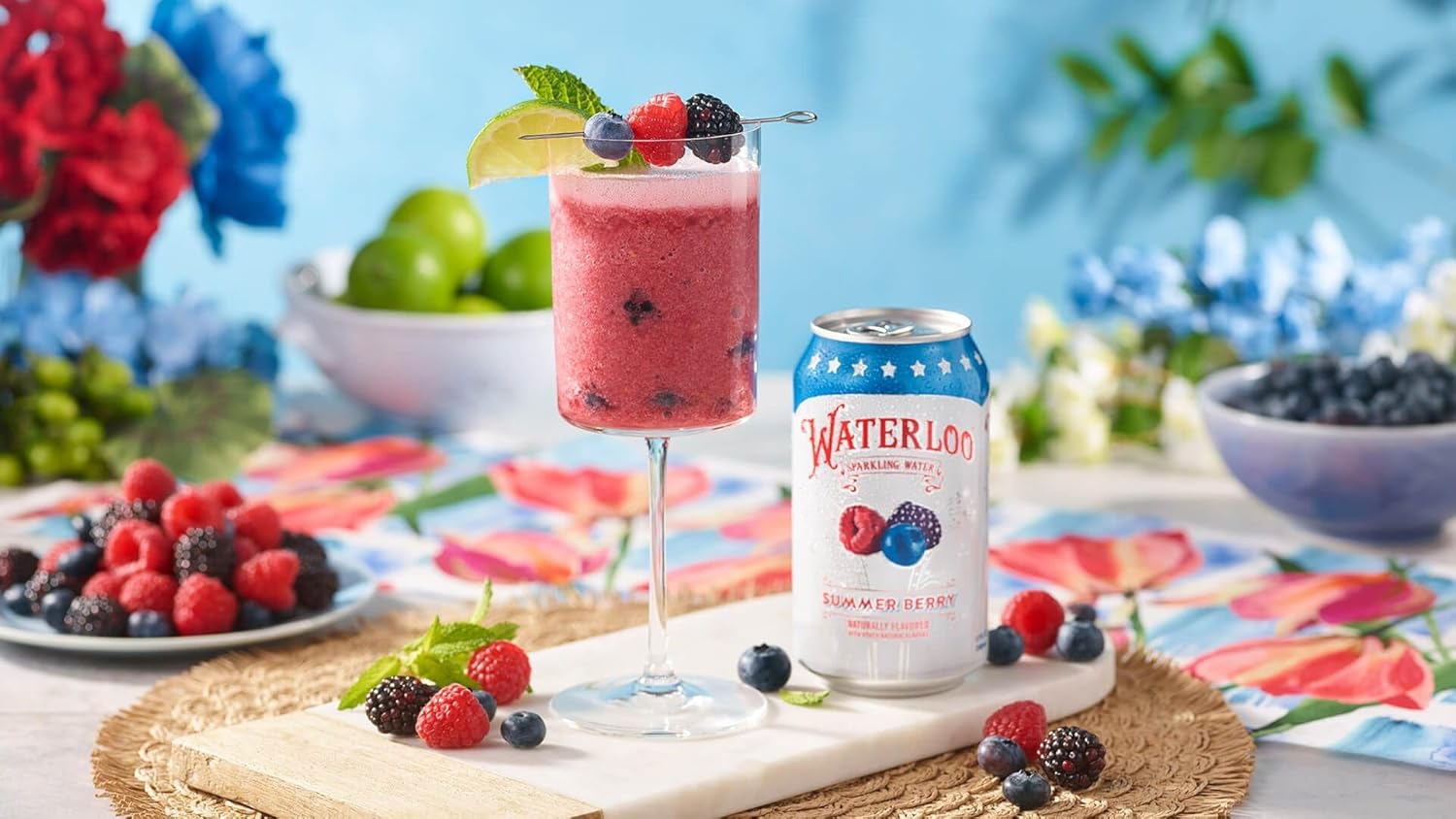 Sparkling Fruit Flavored Water, Zero Calorie, Naturally Flavored, 12 Fl Oz, 24 Pack P3425