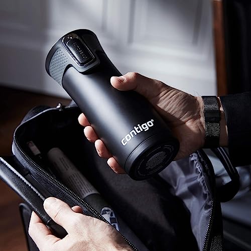 16oz Stainless Steel Vacuum Travel Mug 2-Pack with Spill-Proof Lid W2610