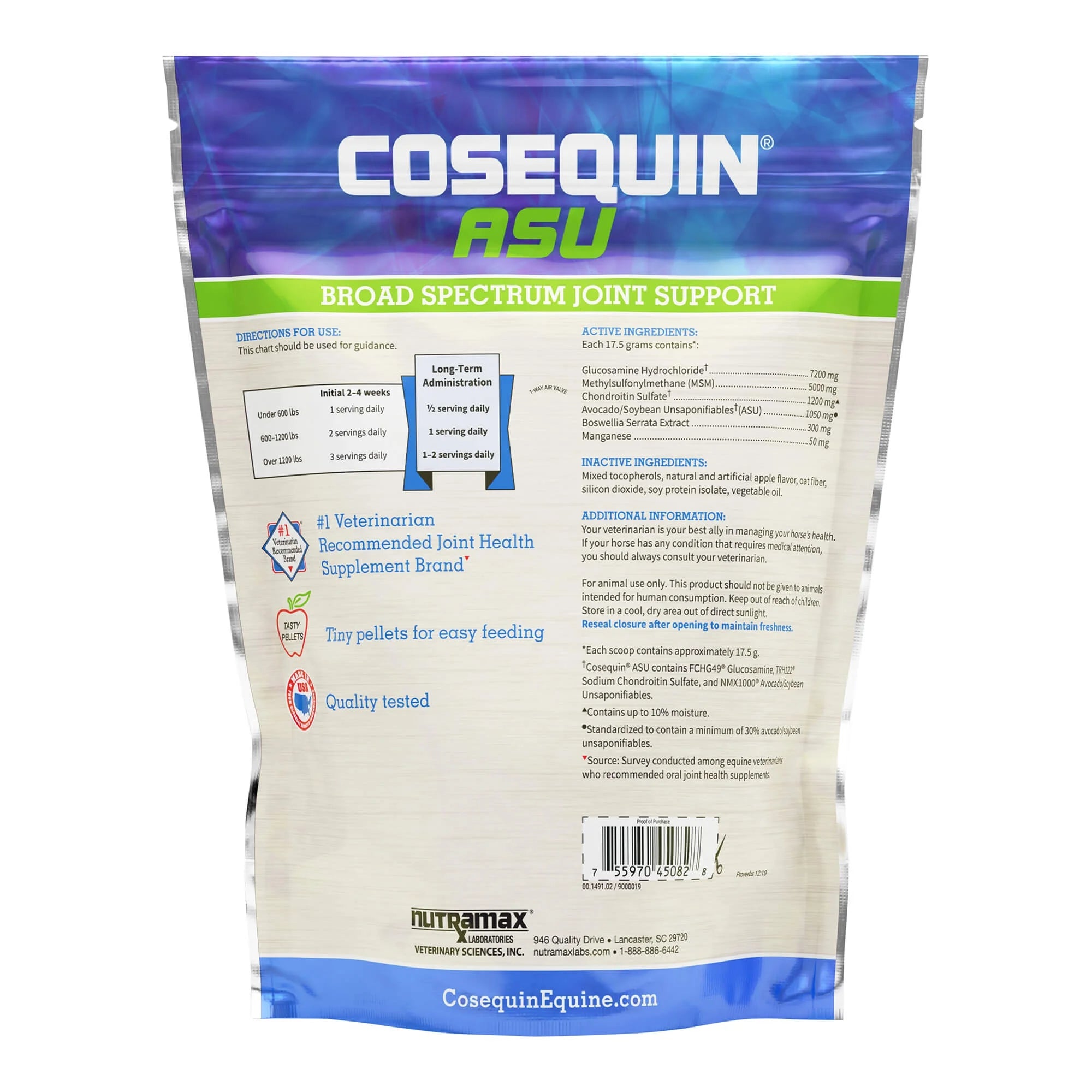 Joint Health Supplement for Horses with Glucosamine & Chondroitin, 1420g H6531