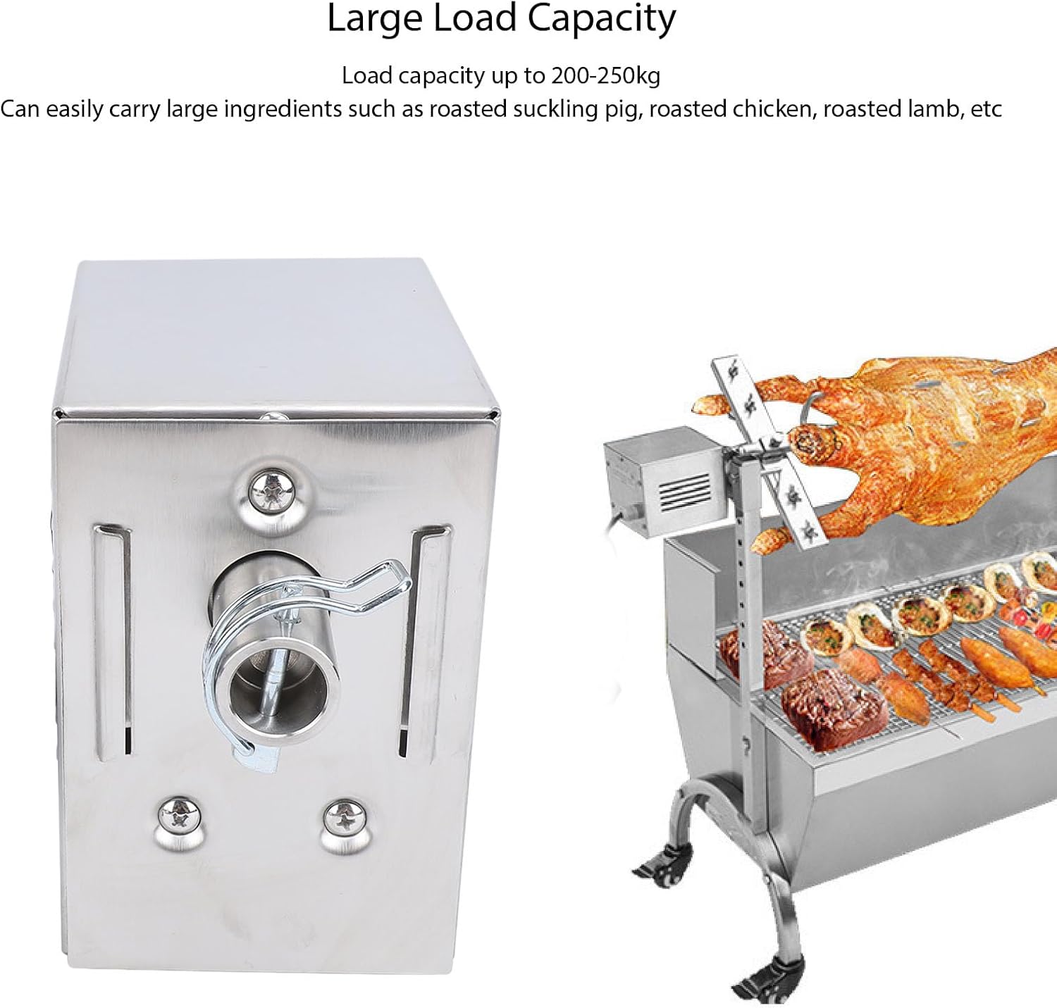 Electric Grill Rotisserie Motor, Stainless Steel Barbecue Replacement G23030