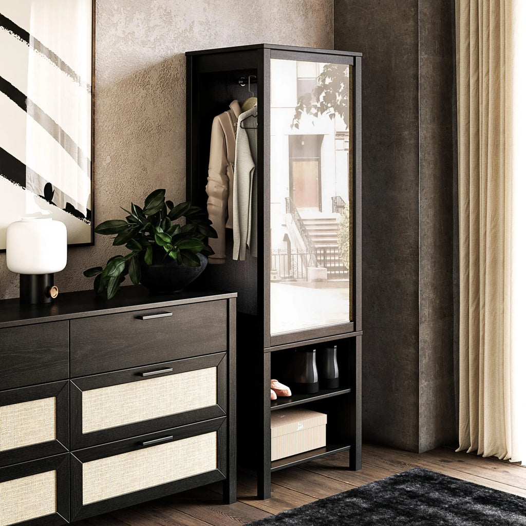 Wardrobe, Black Oak D7874