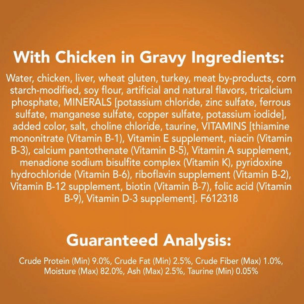 Wet Cat Food with Chicken & Gravy, 5.5 oz Can (Pack of 12) V9954