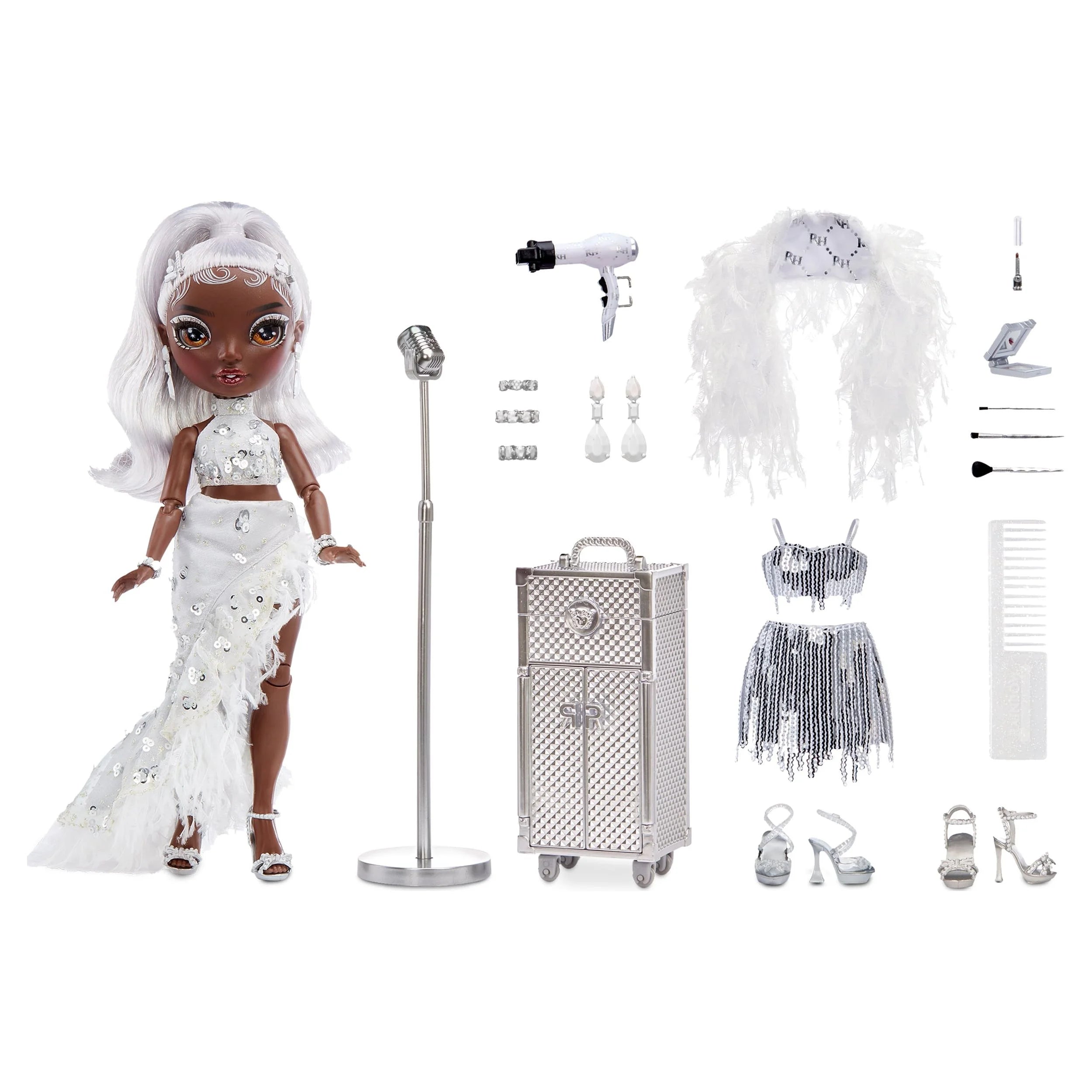 Fashion Doll with 2 Designer Outfits and Vanity Playset G30023