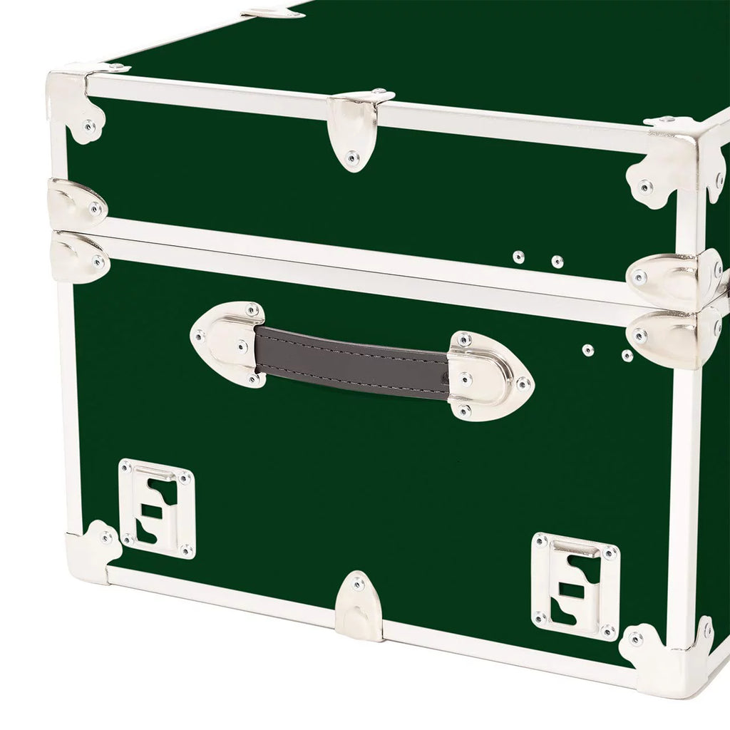 Large Leather Embossed Vinyl Trunk for Storage, 32"x18"x14" T9122