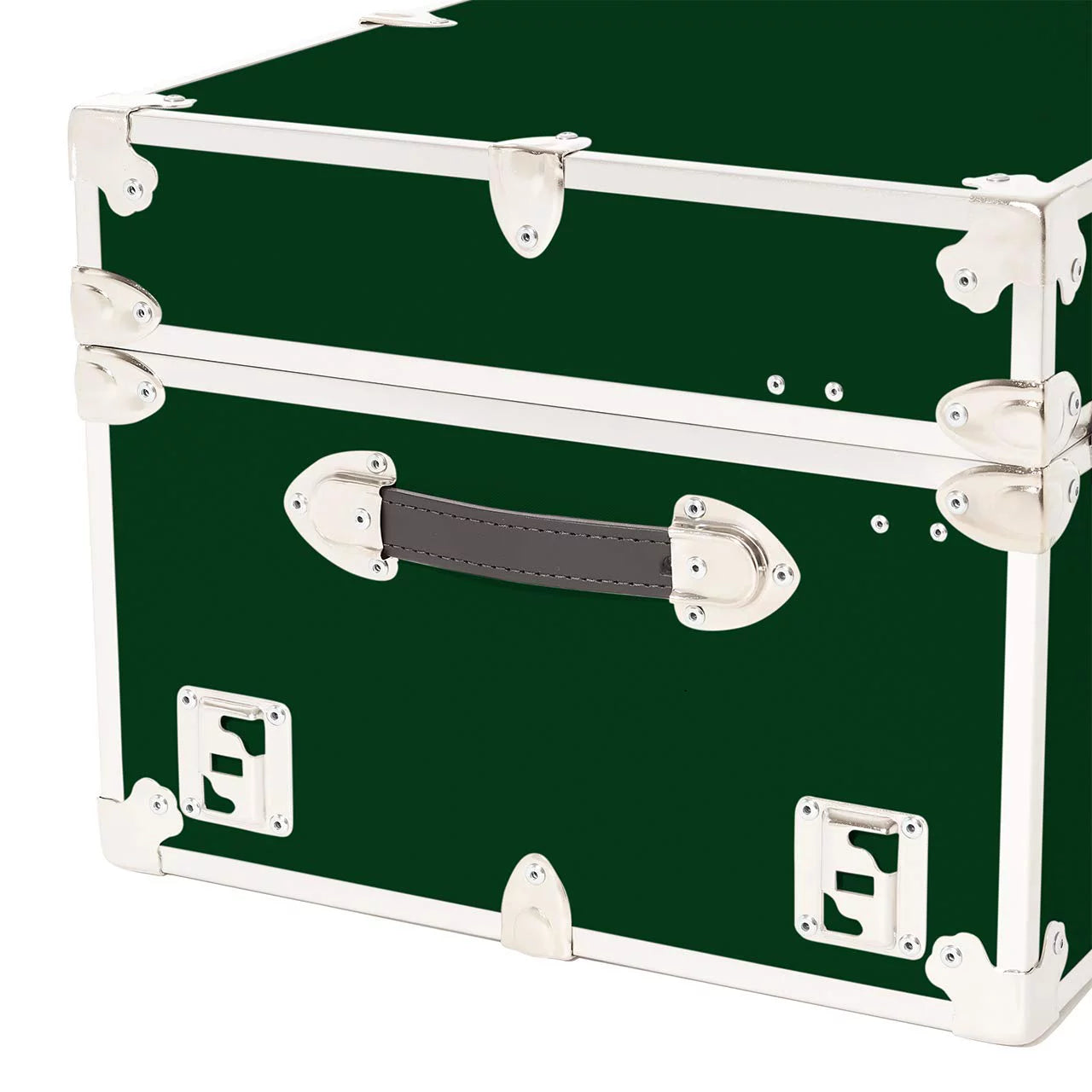Large Leather Embossed Vinyl Trunk for Storage, 32"x18"x14" T9122