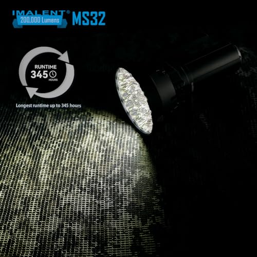 Tactical Flashlight 200,000 Lumens, 8 Modes, Type-C Rechargeable X974