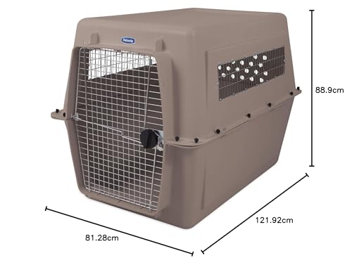 Extra Large Dog Kennel Travel Crate, Heavy Duty, 48 in. Long R37134