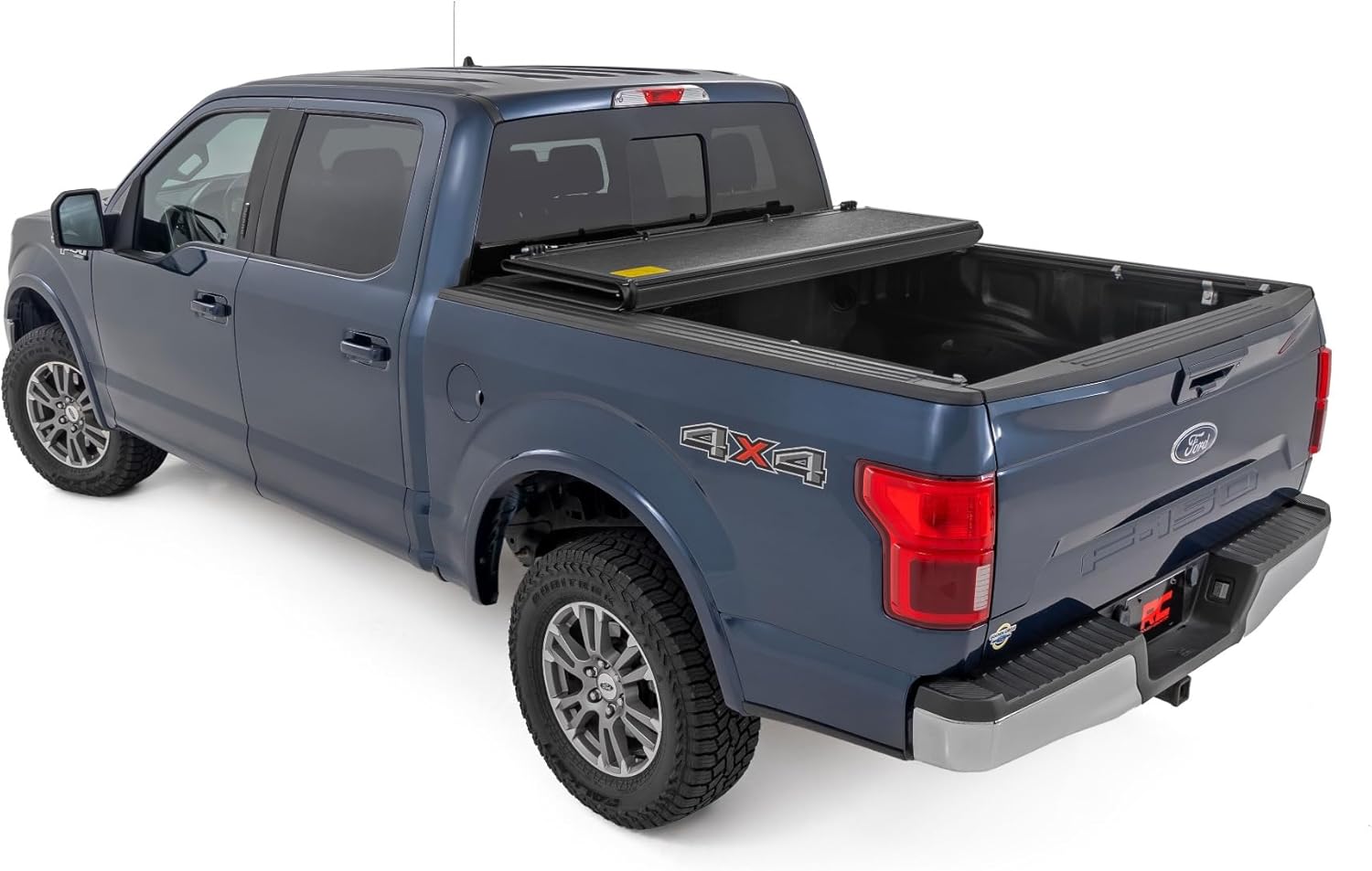 Hard Low Profile Tri-Fold Truck Bed Tonneau Cover for Ford F-150 (2015-2020) - Fits 5'7" Bed V6955