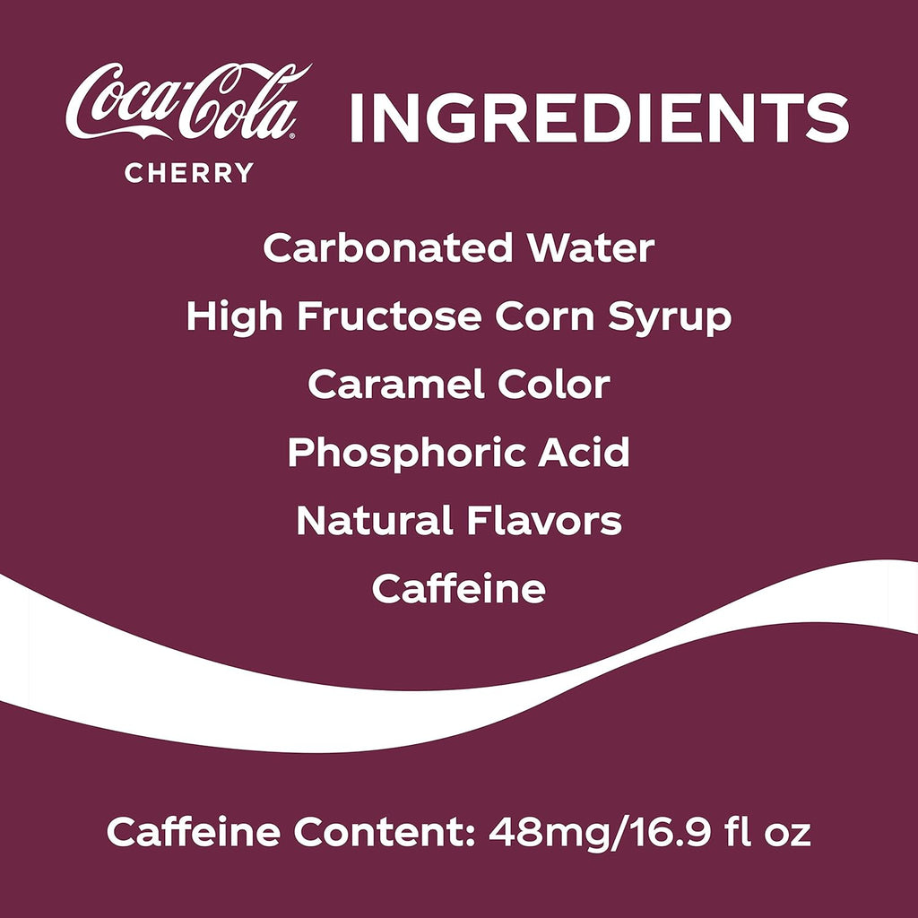 Cherry Soda Soft Drink, 16.9 fl oz, 12 Pack B916
