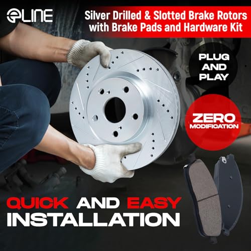 Front Rear Brake Pads and Rotors Kit with Ceramic Pads, Fits 2005-2010 Honda Odyssey B2475