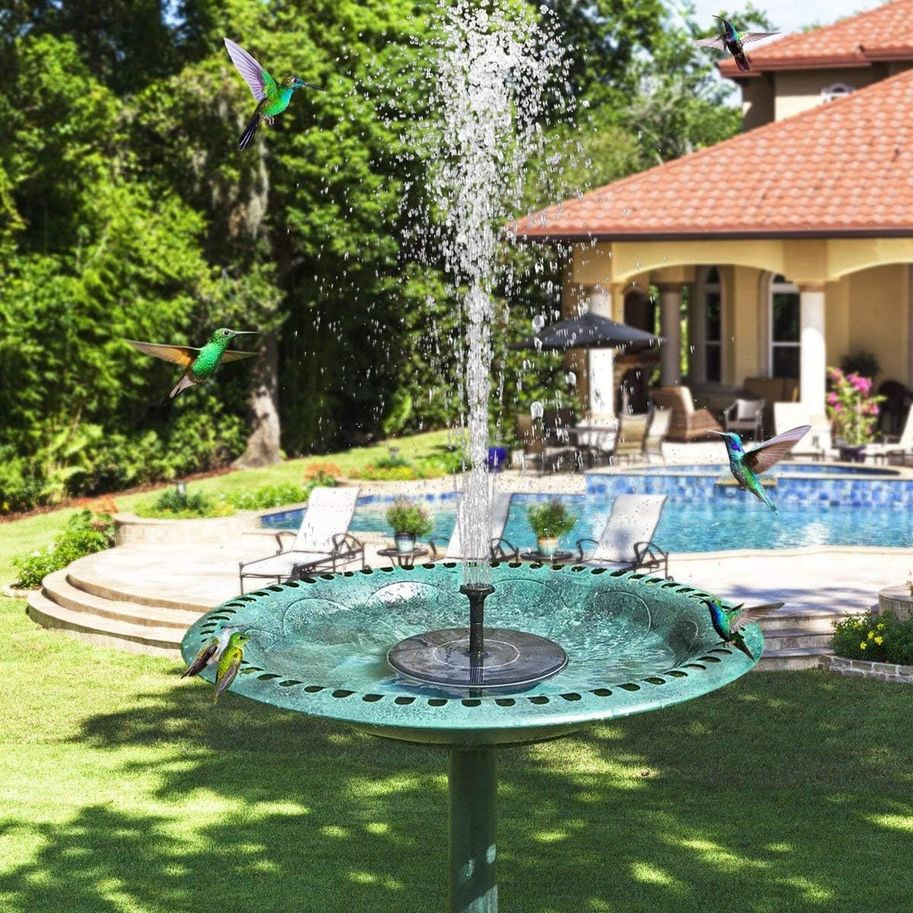 Solar Fountain Water Pump for Bird Bath, Mini Solar Powered, Outdoor Garden C99912