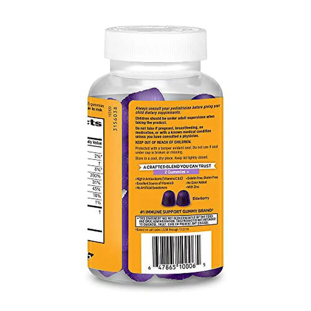 Elderberry & Zinc Gummies with Vitamins D and E Y53813