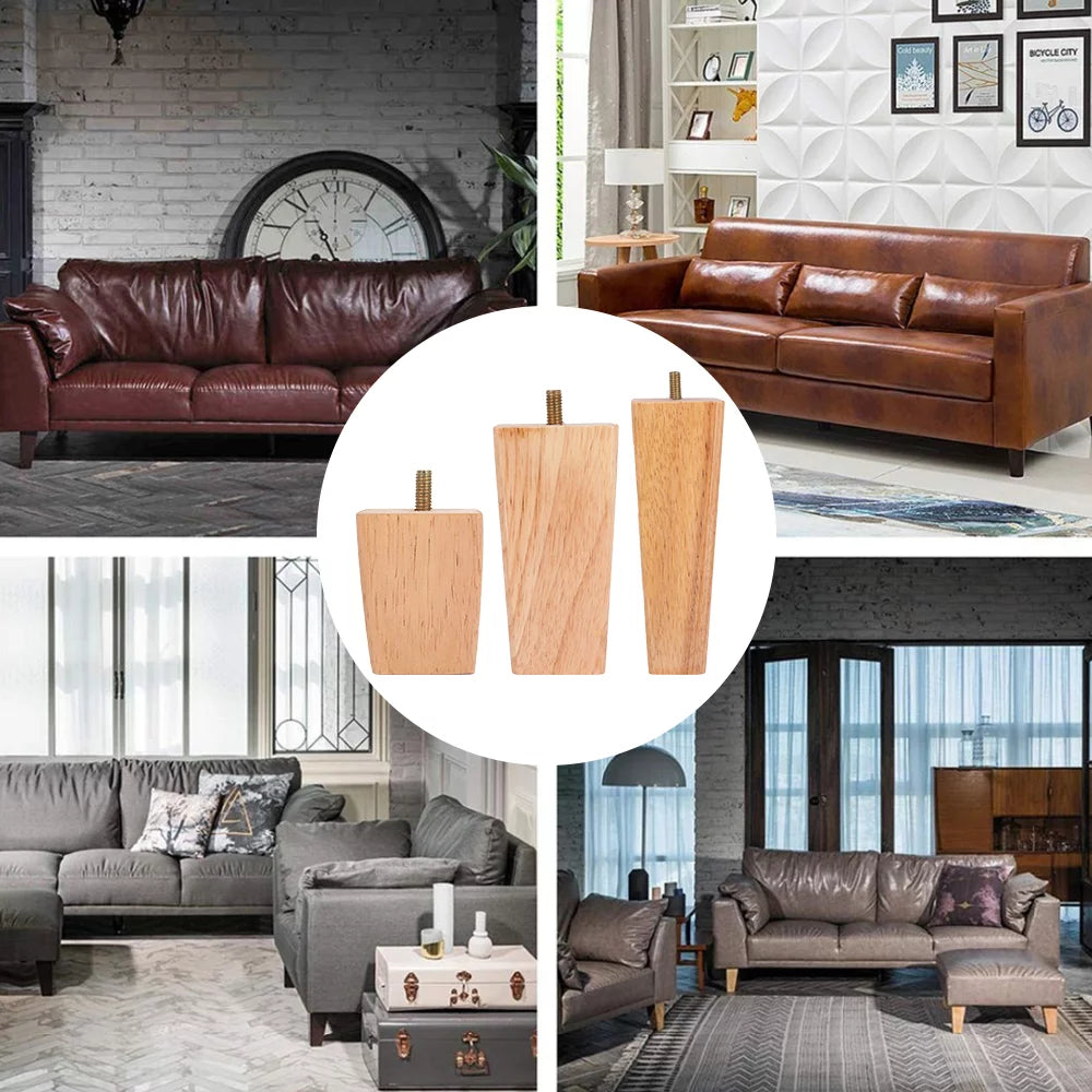 Wooden Sofa Legs Set of 4 Replacement Furniture Legs C520438