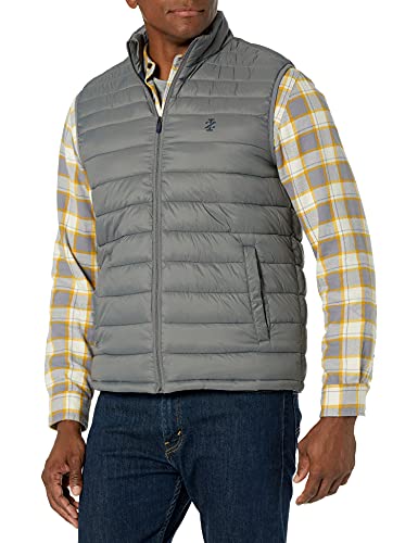 IZOD mens Advantage Performance Full Zip Puffer Vest