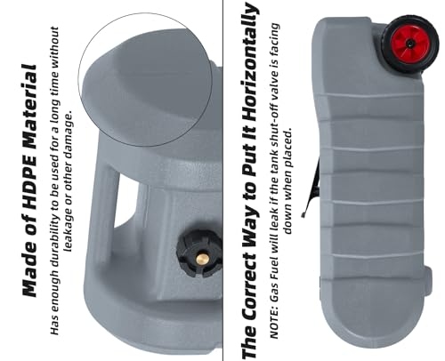 15 Gallon Portable Fuel Caddy with Siphon Pump and 10-Foot Hose H348377