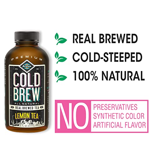 Half and Half Iced Tea Lemonade with Cane Sugar, 16 Fl Oz (Pack of 12) A226
