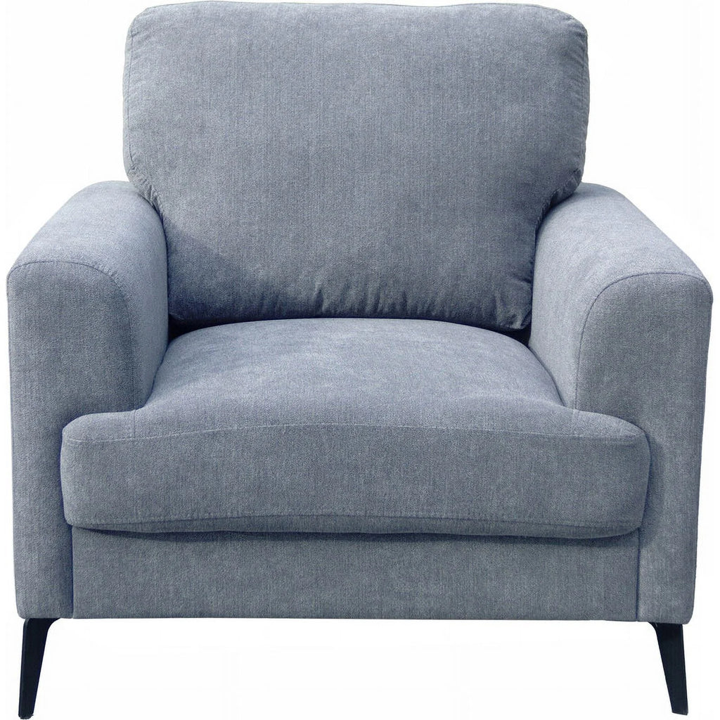 Gray Chenille Sofa Loveseat Chair Living Room Set L15782