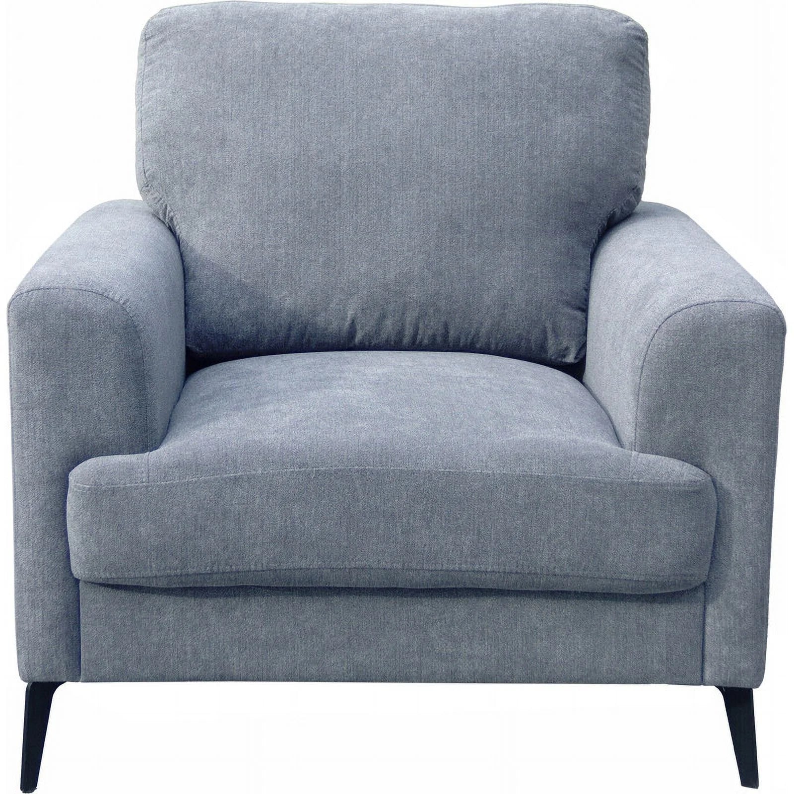 Gray Chenille Sofa Loveseat Chair Living Room Set L15782