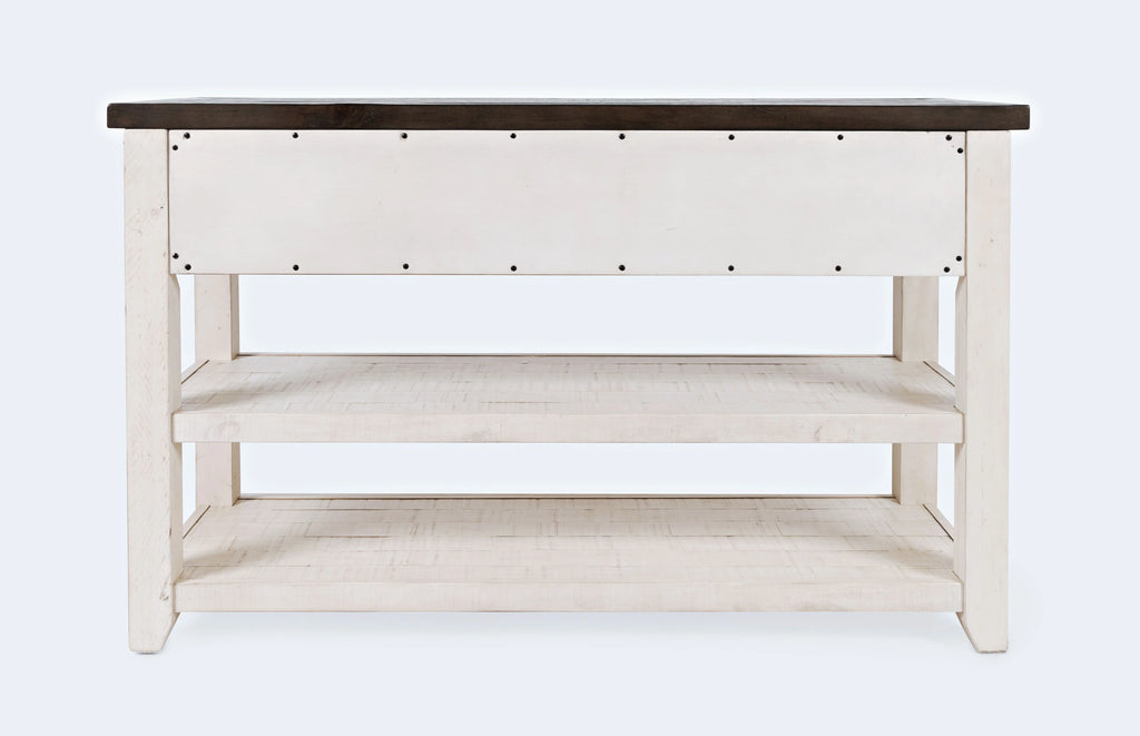 Rustic Reclaimed Pine Farmhouse Sofa Console Table G347879