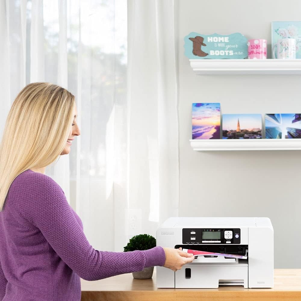 Sublimation Printer Starter Package with Software, Paper, Inks, and Blanks L77035