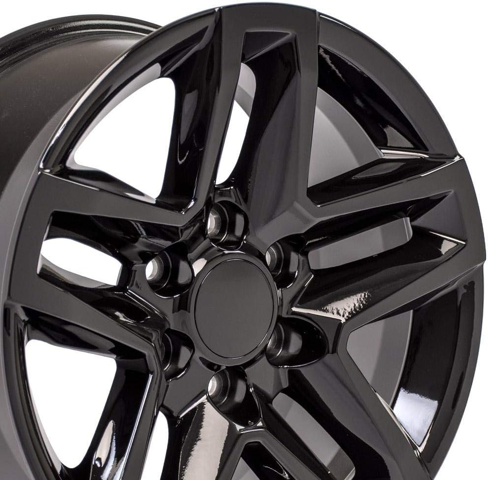 OE Wheels LLC 18 inch Rim Fits 6x139.7 Silverado Suburban Tahoe Sierra Yukon Escalade CV34B 18x8.5 Black Wheels Hollander: 5911