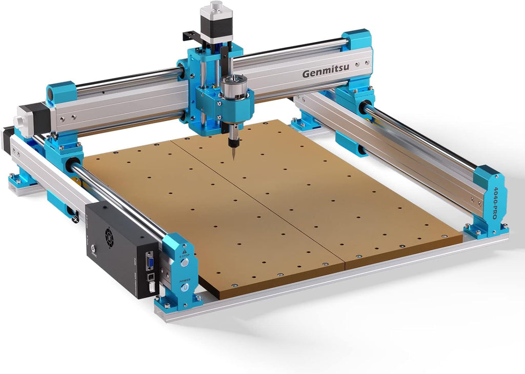 CNC Router Machine for Woodworking Metal Acrylic Cutting, 3 Axis Engraving, 400 x 400 x 78mm Working Area A755