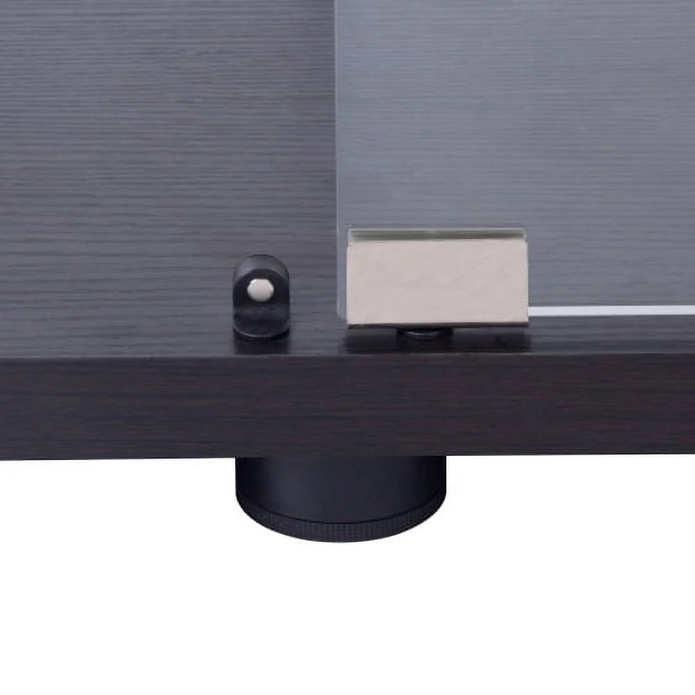 Glass Display Cabinet with 3 Shelves, Black A22174