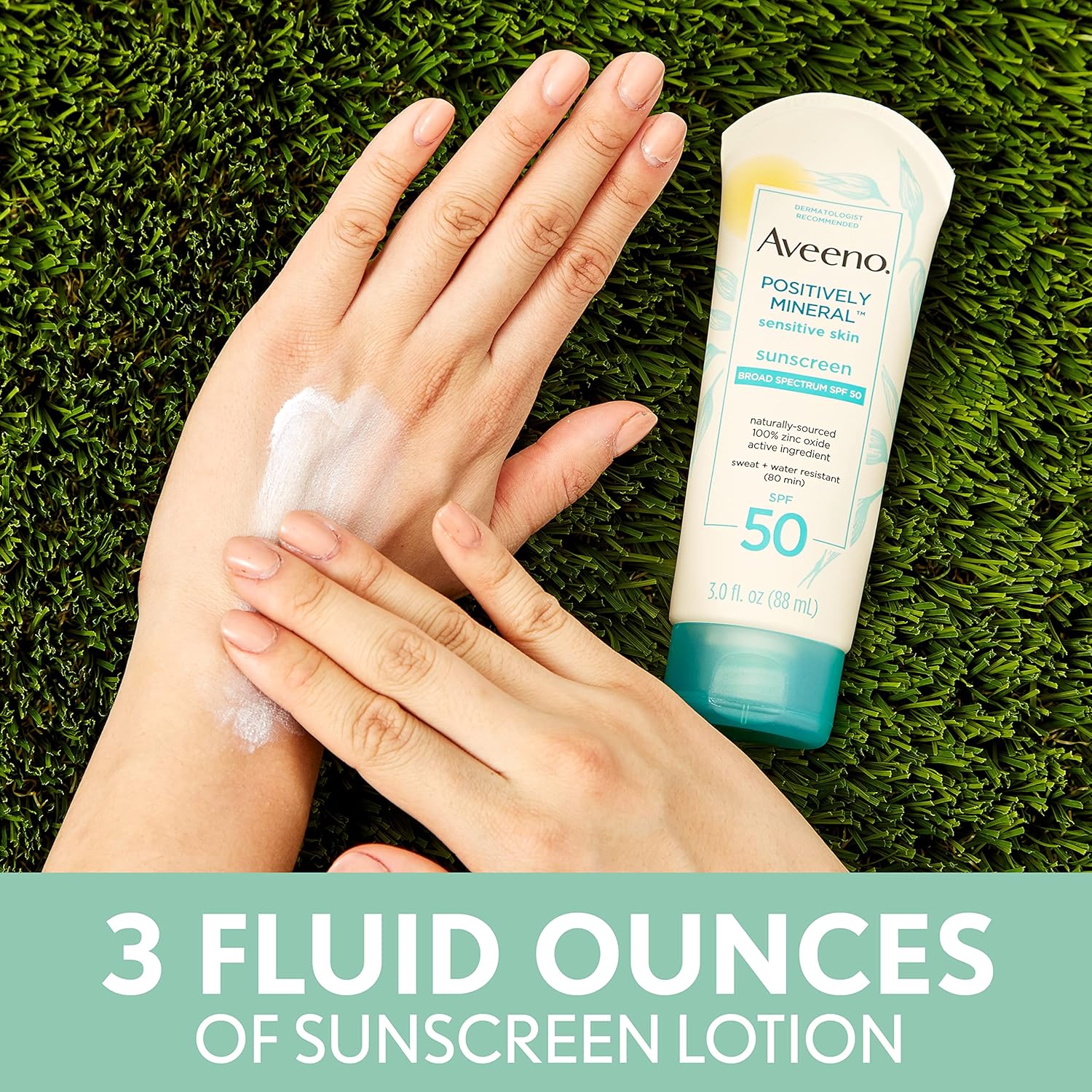 Daily Sunscreen Lotion SPF 50 with Zinc Oxide, Unscented, 3 Fl Oz G444466