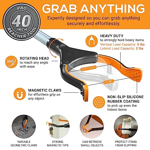 Folding Grabber Reacher 43 Inch with Magnets for Elderly G68169