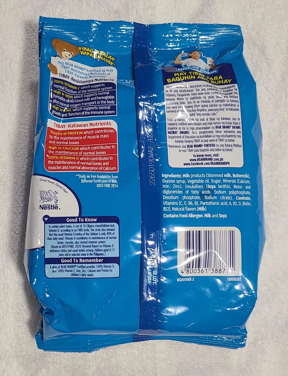 Fortified Powdered Milk Drink with Iron, Zinc and Vitamin C, 680g, 3-Pack Q139222