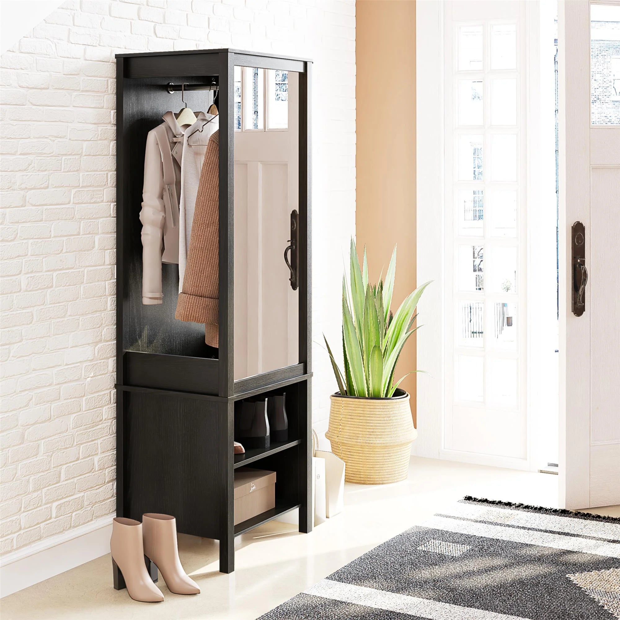 Wardrobe, Black Oak D7874