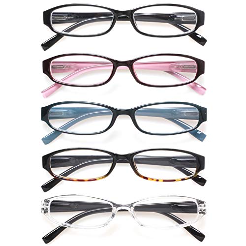 Reading Glasses 5 Pairs Spring Hinge for Men and Women C194390