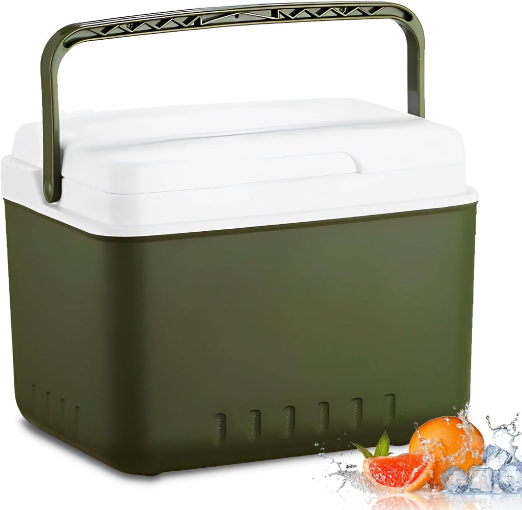 6 Quart Small Cooler - Portable Hard Shell Cooler Lunch Box - Ice Retention Insulated Camping Cooler LS6-02
