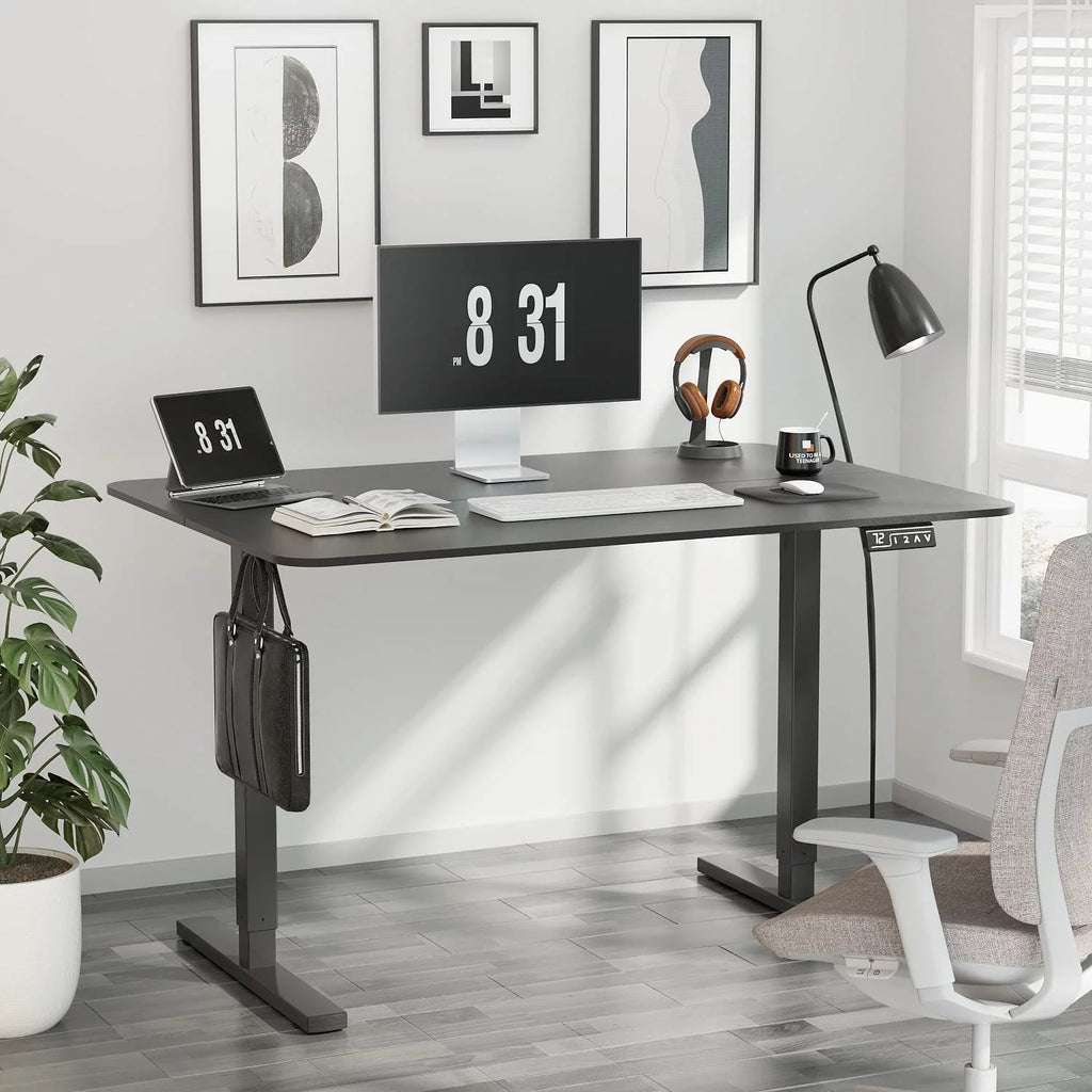 Adjustable Electric Standing Desk 40 Inch White Y199706