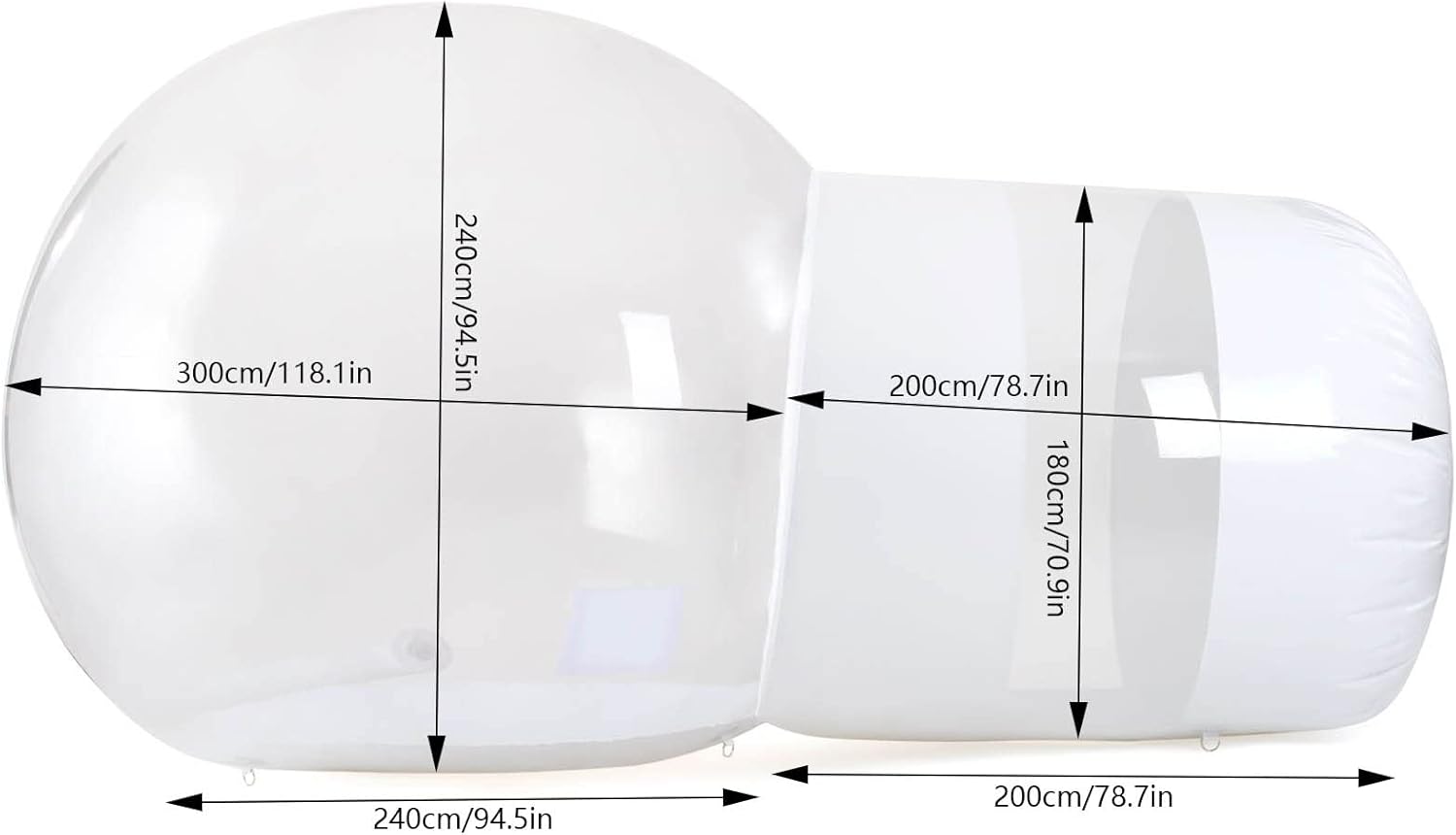 Inflatable Bubble Tent with Air Blower for Outdoor Camping Z22323