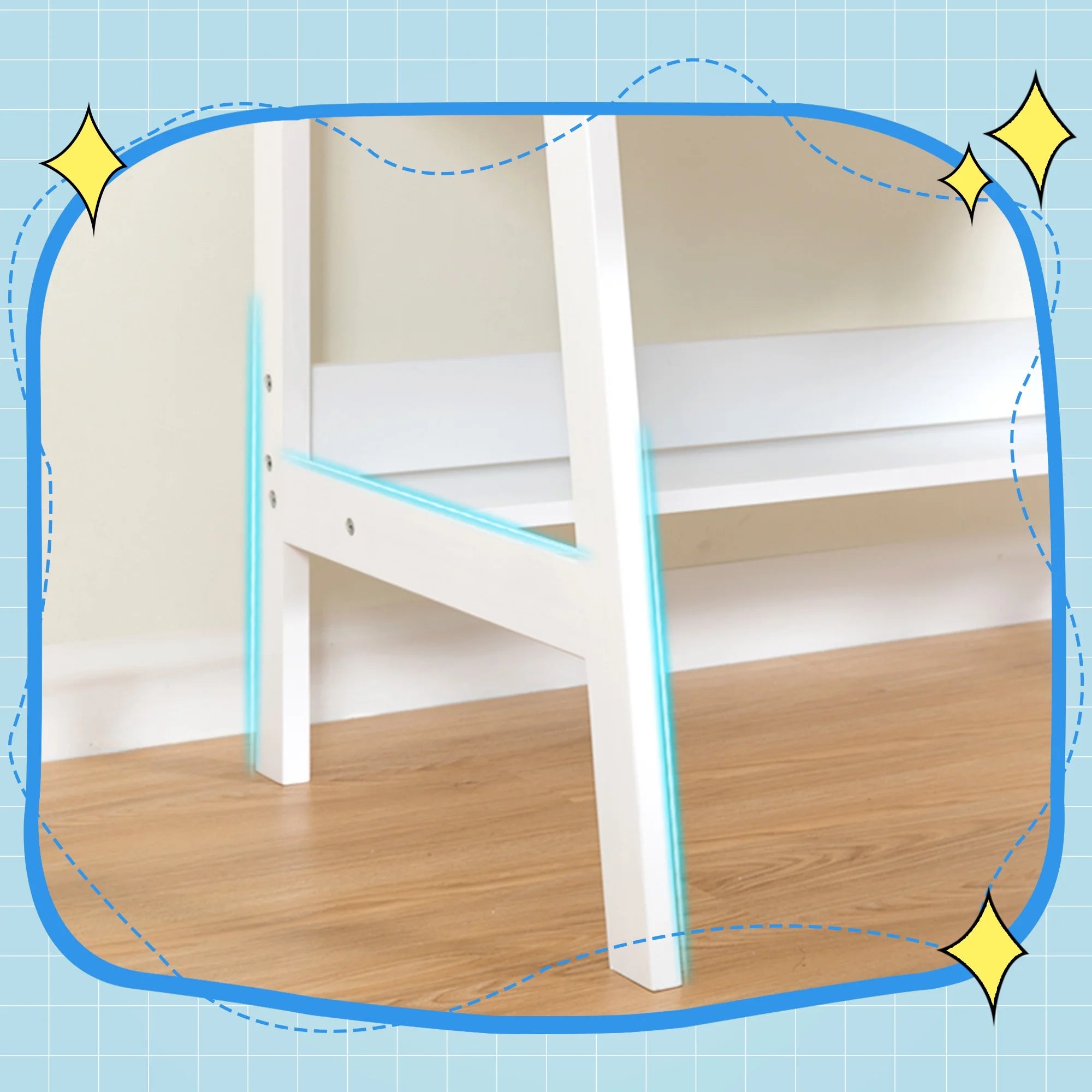 Kids Wooden Desk and Chair Set with Drawers A9990