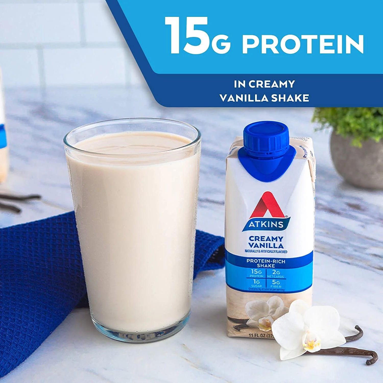 Creamy Vanilla Protein Shake, 8 Pack Y3565