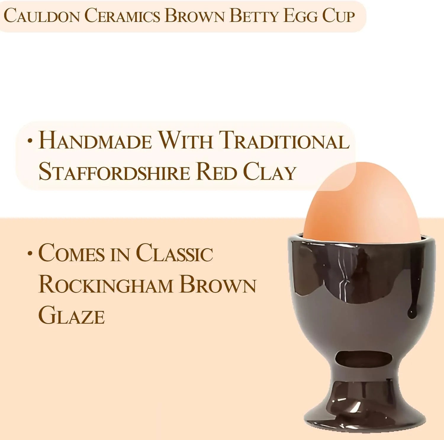 Brown Betty Egg Cup, Pack of 4 O1093