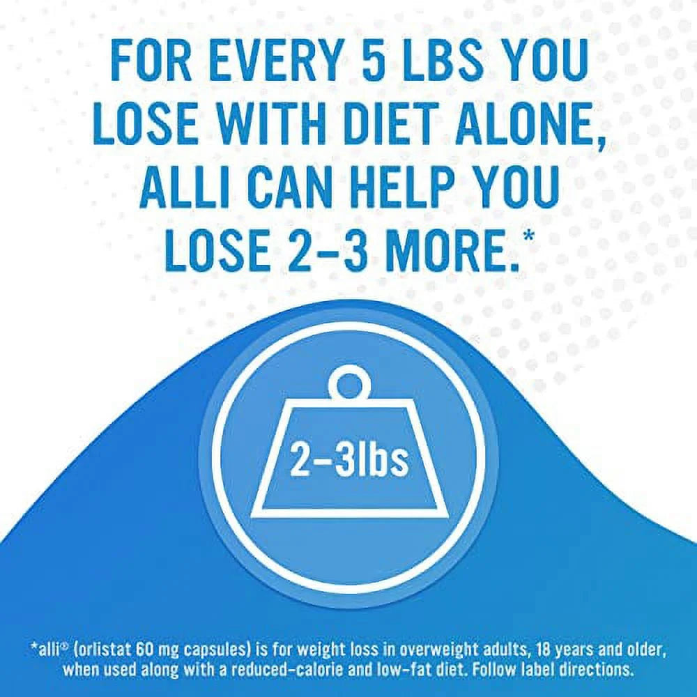Weight Loss Supplement Pills, Orlistat 60mg Capsules R1841
