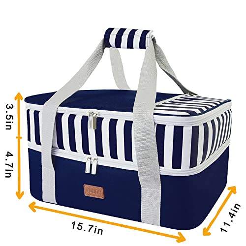 Insulated Casserole Carrier Bag for Hot & Cold Food, Fits 9x13 Baking Dish I4865