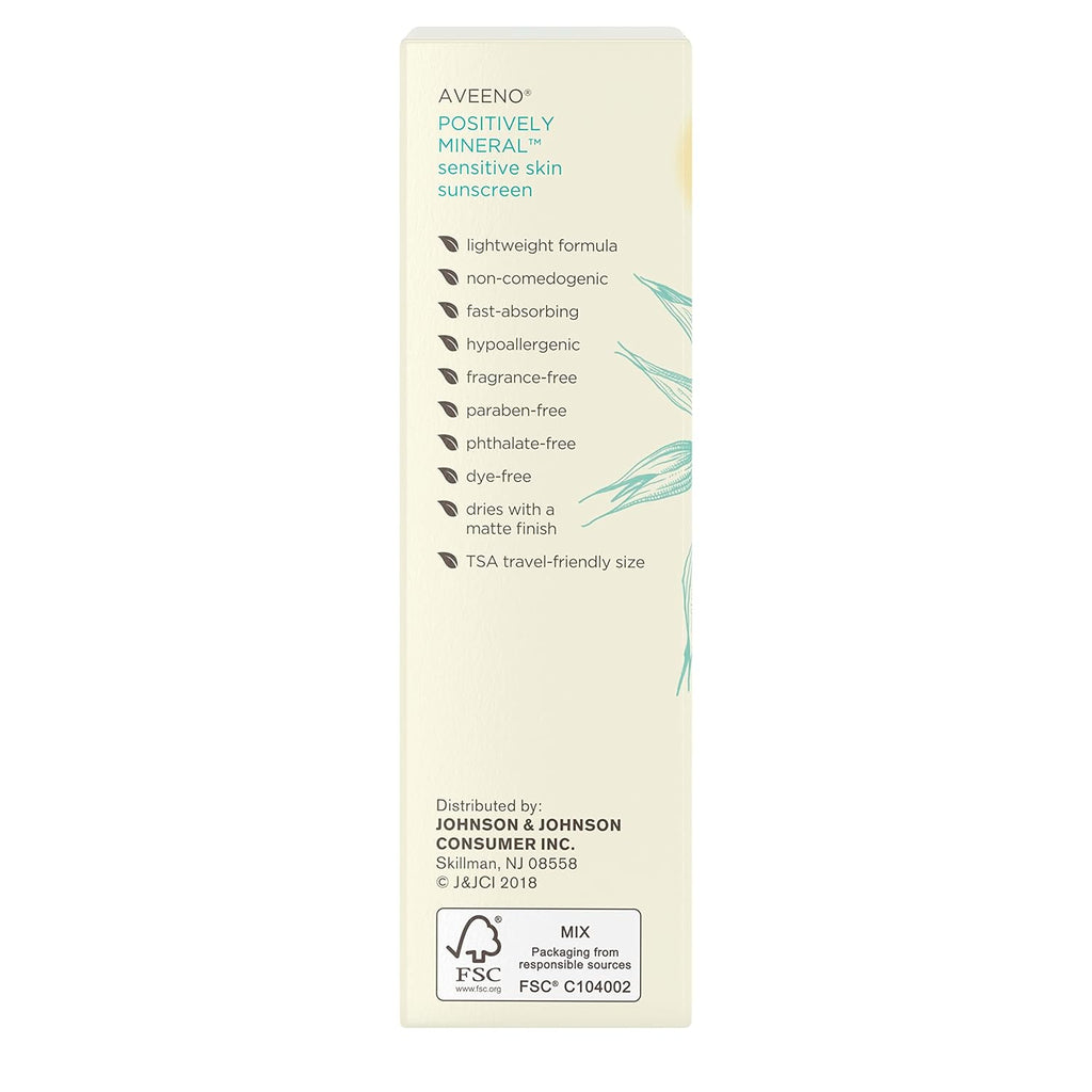 Mineral Sunscreen Lotion SPF 50 for Face, Lightweight, Travel-Size 2 fl. oz N764